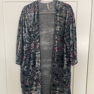 Anthropologie Floral Women's Duster Size OS